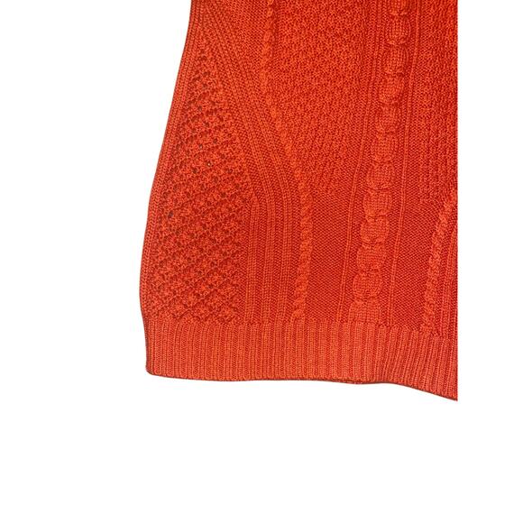 Parrow Women's Cable Knit Midi Skirt, Orange, XS - Picture 4 of 6